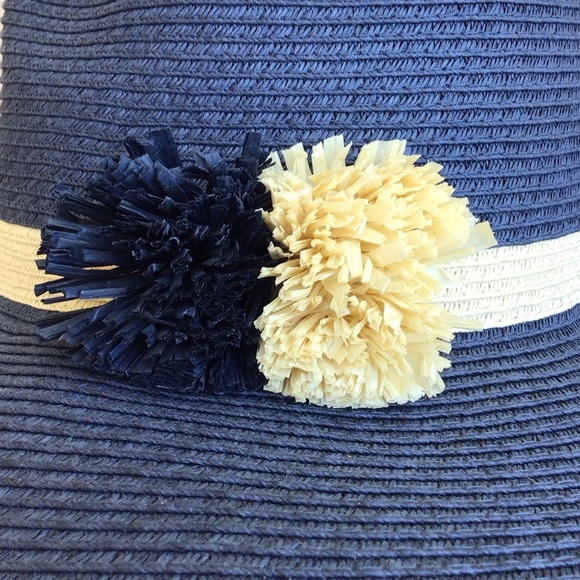 Tommy Bahama Island Navy Pom Pom Wide Brim Hat NEW main image 4